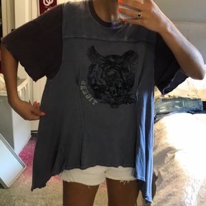 FREE PEOPLE oversized lounge shirt